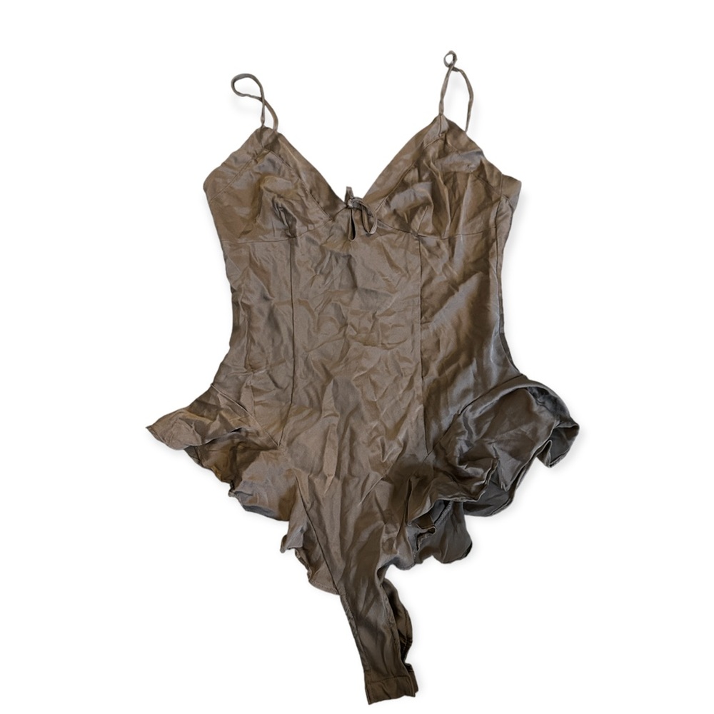 Kim Kardashian Skims Silk Teddy Bodysuit
